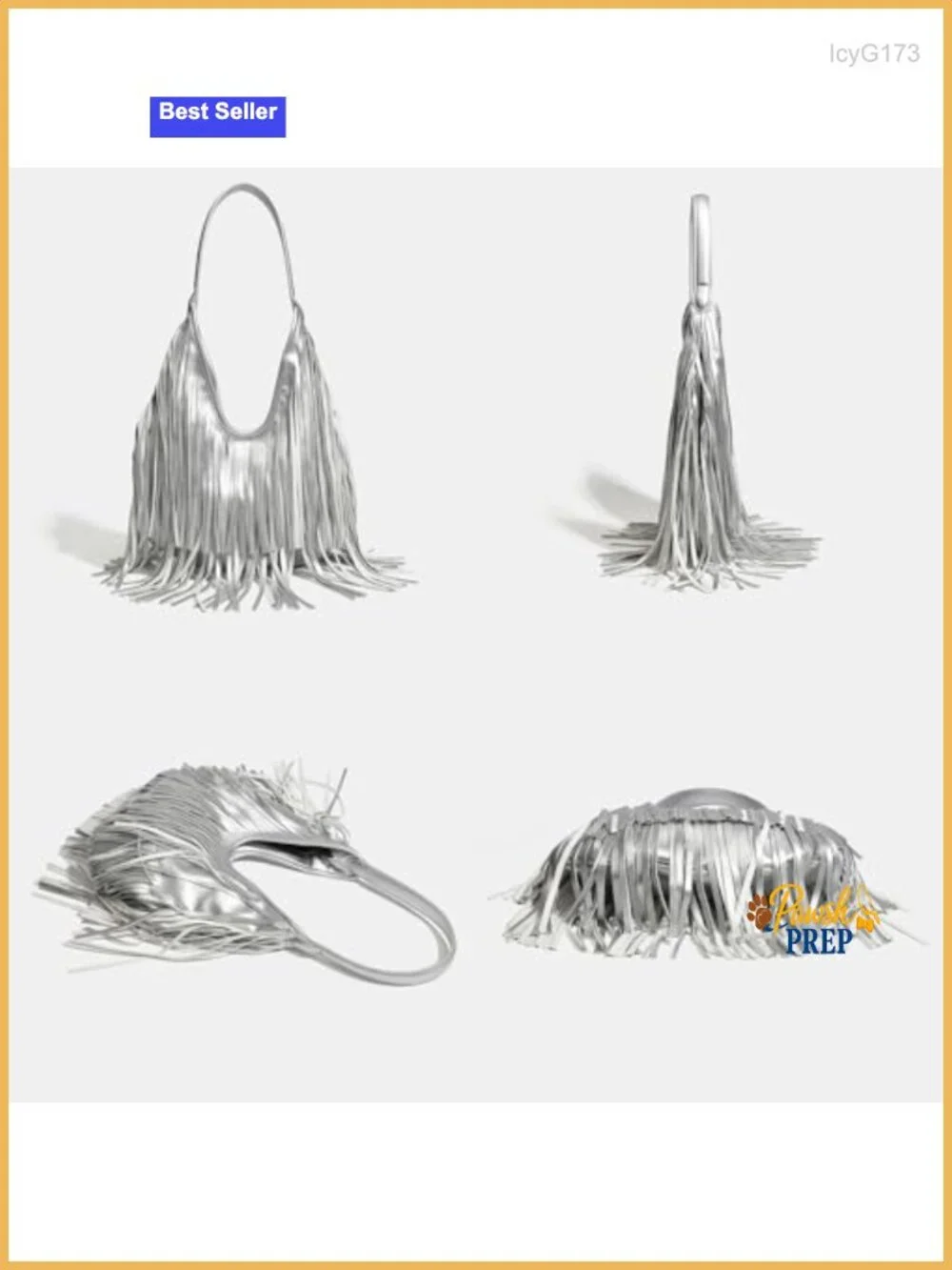 Fringe Hobo Shoulder Bag Vegan Leather Layered Tassel Women Purse